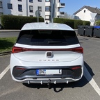 Borni nach Montage der abnehmbaren Kupplung für Fahrradträger